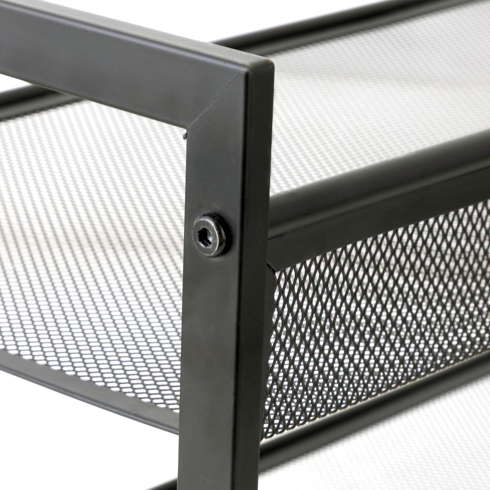 Tecnor Schuhregal Metall Schwarz 3