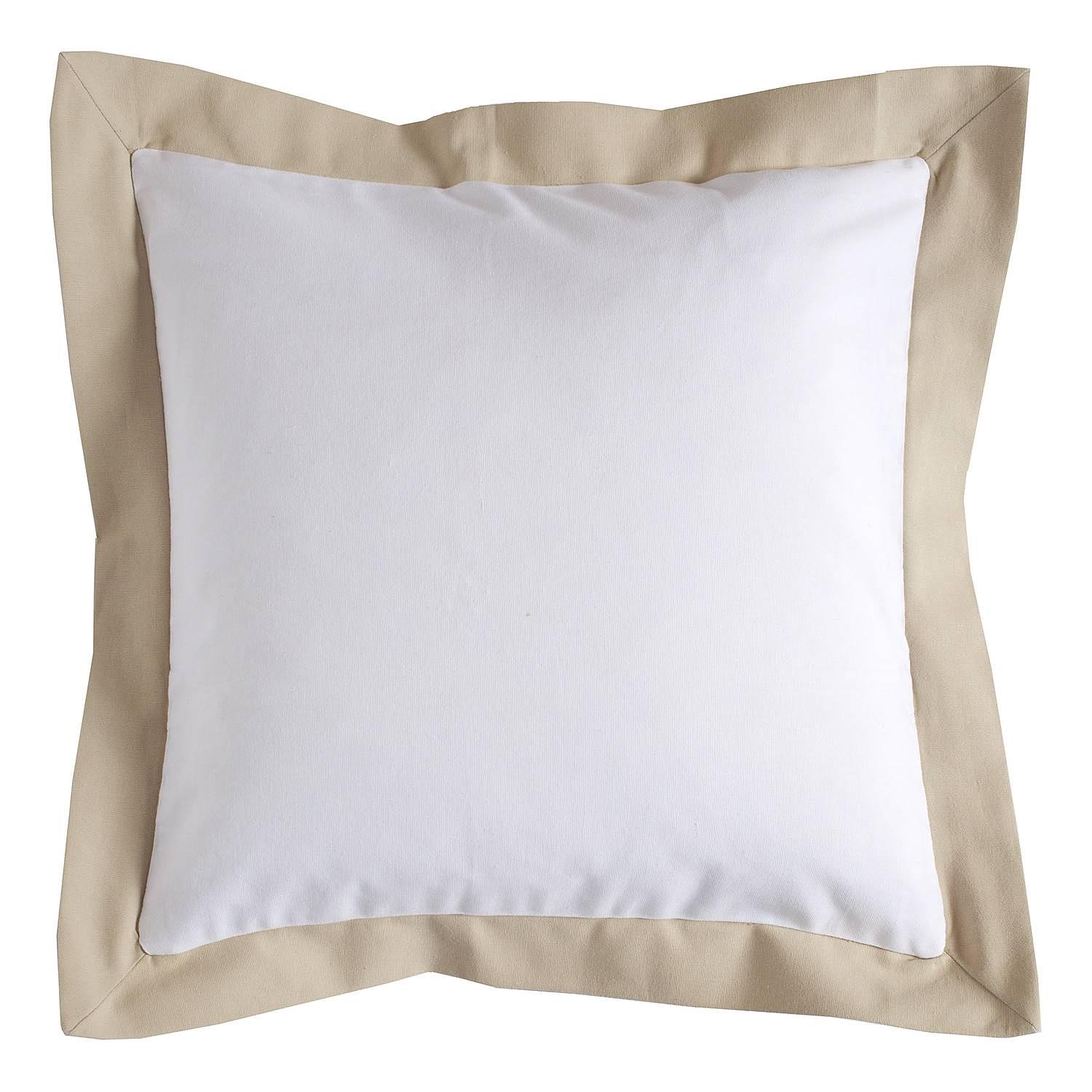 Pillowcase Hemmes Cotton Grey White 0