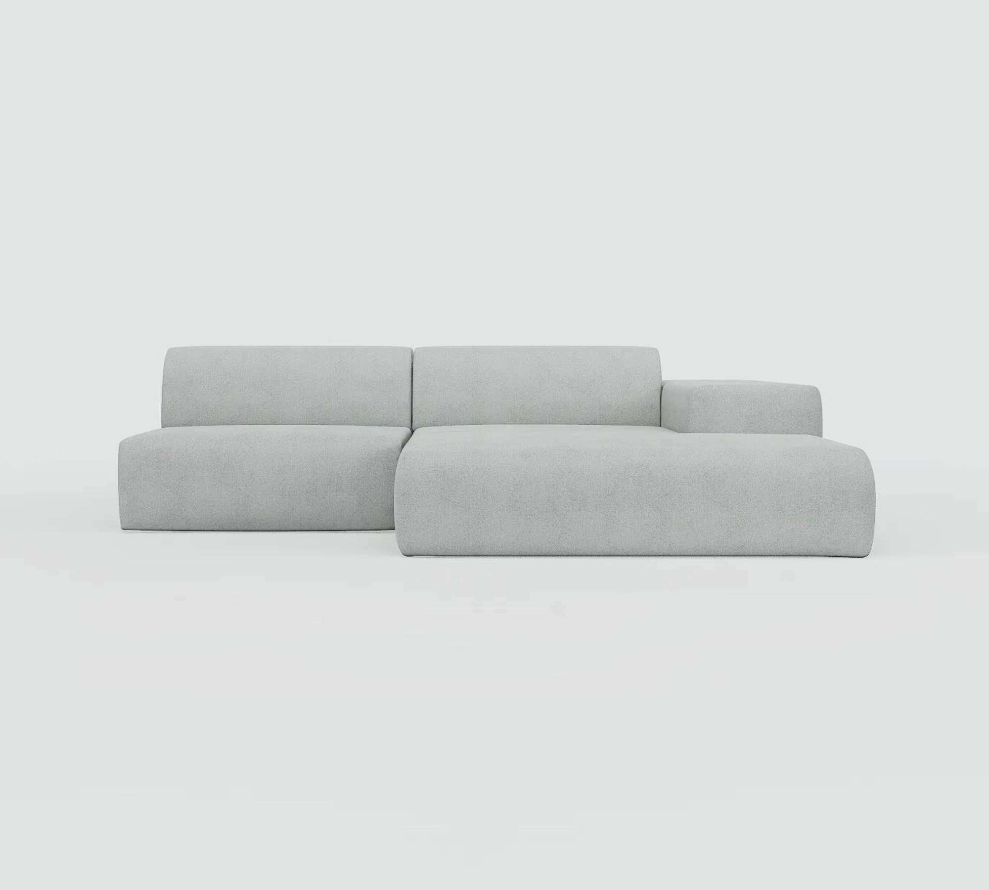 Pyllow Sofa Récamiere Rechts Webstoff Sandgrau 1