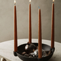 Bowl Kerzenständer Keramik Grau 1
