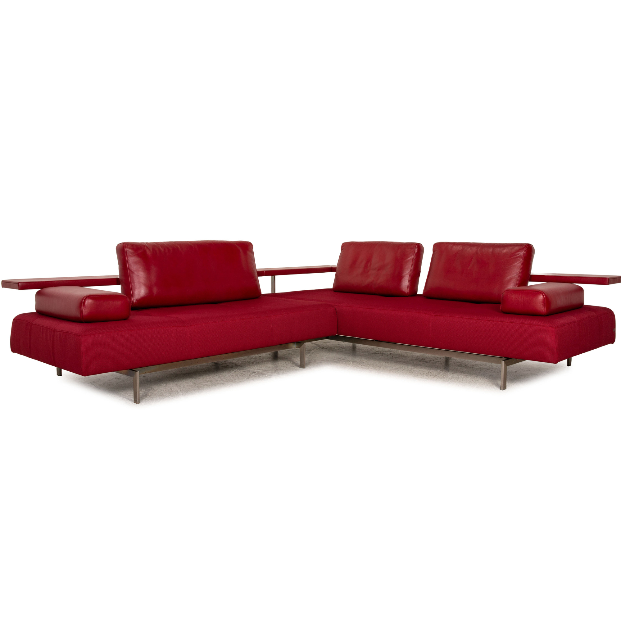 Dono Ecksofa Soff Neubezug Rot 0