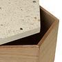 Mimo Large Terrazzo Jewelry Box with Lid Natural 7