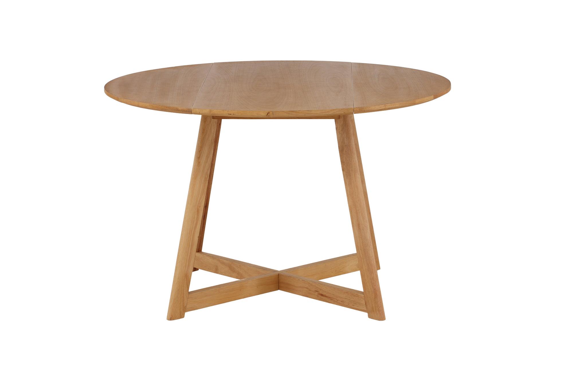 Yakidon Esstisch Gummiholz/MDF Eichen-Optik Natur/Holzoptik 3