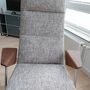 Votteler 368 Sessel inkl. Hocker Textil Metall Holz Grau 4
