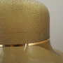 Pendant lamp glass metal gold 1960s 4