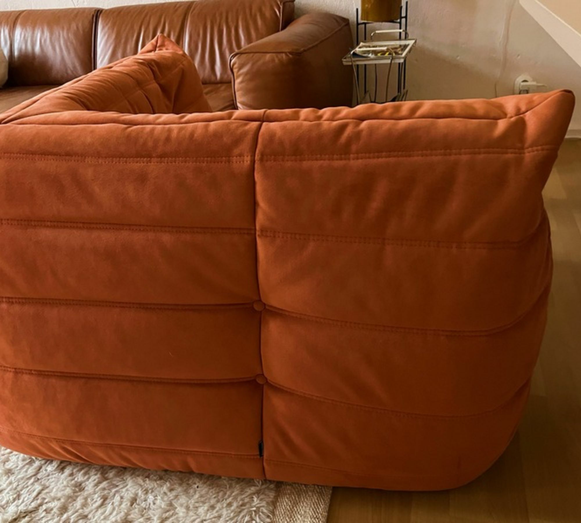 Togo Eckteil Stoff Orange 2