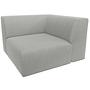 Pyllow Sofa 1-Sitzer Eckmodul Vegane Wolle Lichtgrau 0