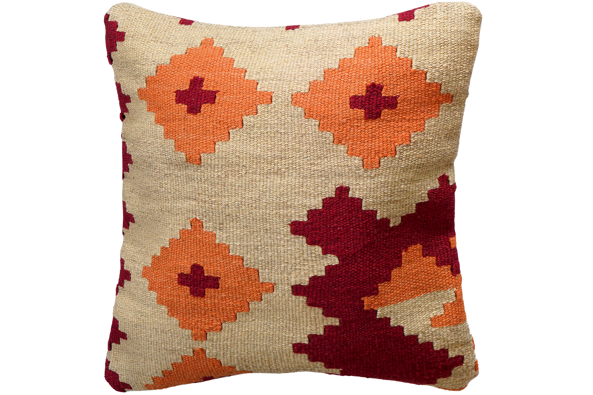 Kilim Kissenbezug Baumwolle Mehrfarbig 0