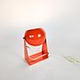 Vintage Lampe Metall Orange 1970er Jahre 2