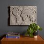 The Gray Planet Wandbild Faserbeton Grau 7