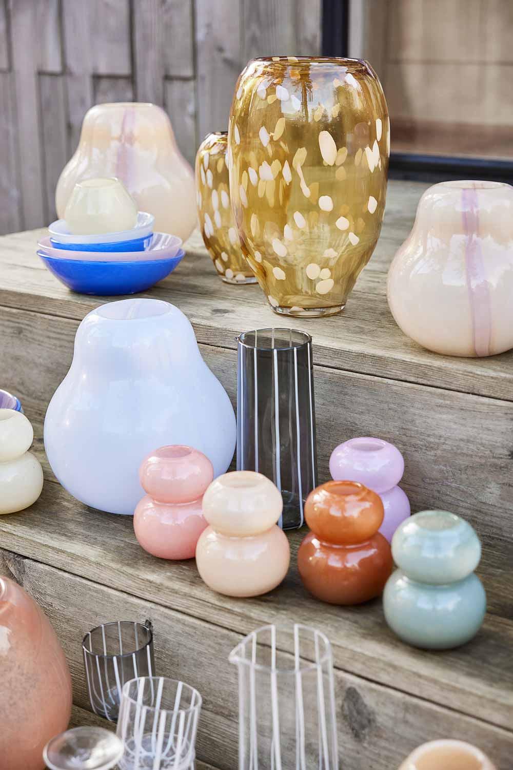 Vaso Kojo Grande Vetro Multicolore 3