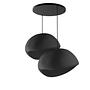 2-Flammig Wabi Sabi Driftgrains Pendelleuchte Schwarz 6