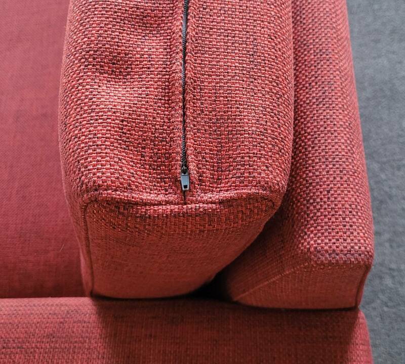 Sofa 2-Sitzer Stoff Rot  5
