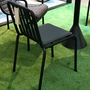 Palissade Gartenstuhl Metall Schwarz 3