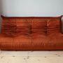 Togo Lounge Set 3-piece Velvet Amber-Orange 1