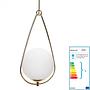 Sphere Pendant Lamp White Gold 1