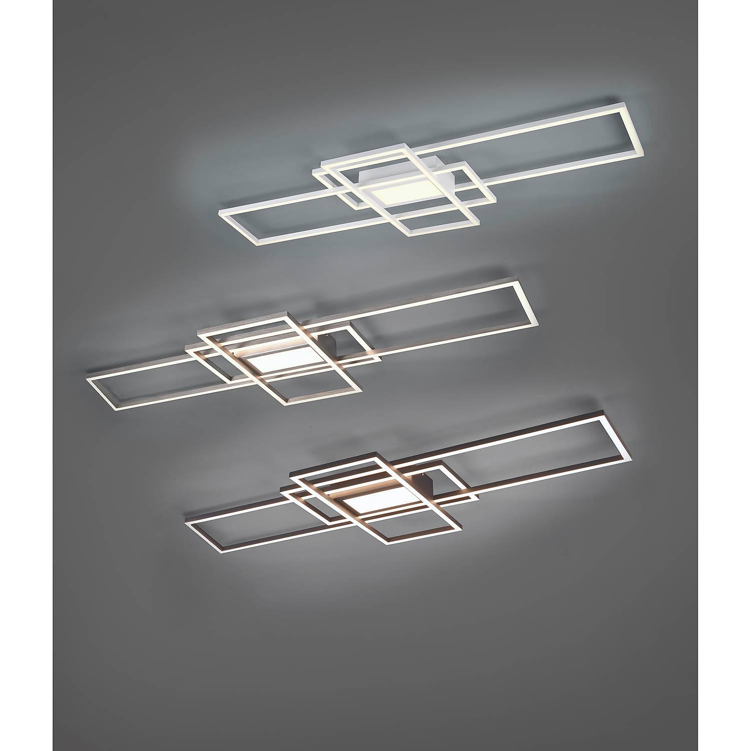 1-Flammig LED-Deckenleuchte Irvine Aluminium Silber 2