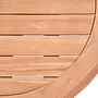 Charley Garten Esstisch Aluminium Teakholz Ø122cm 3