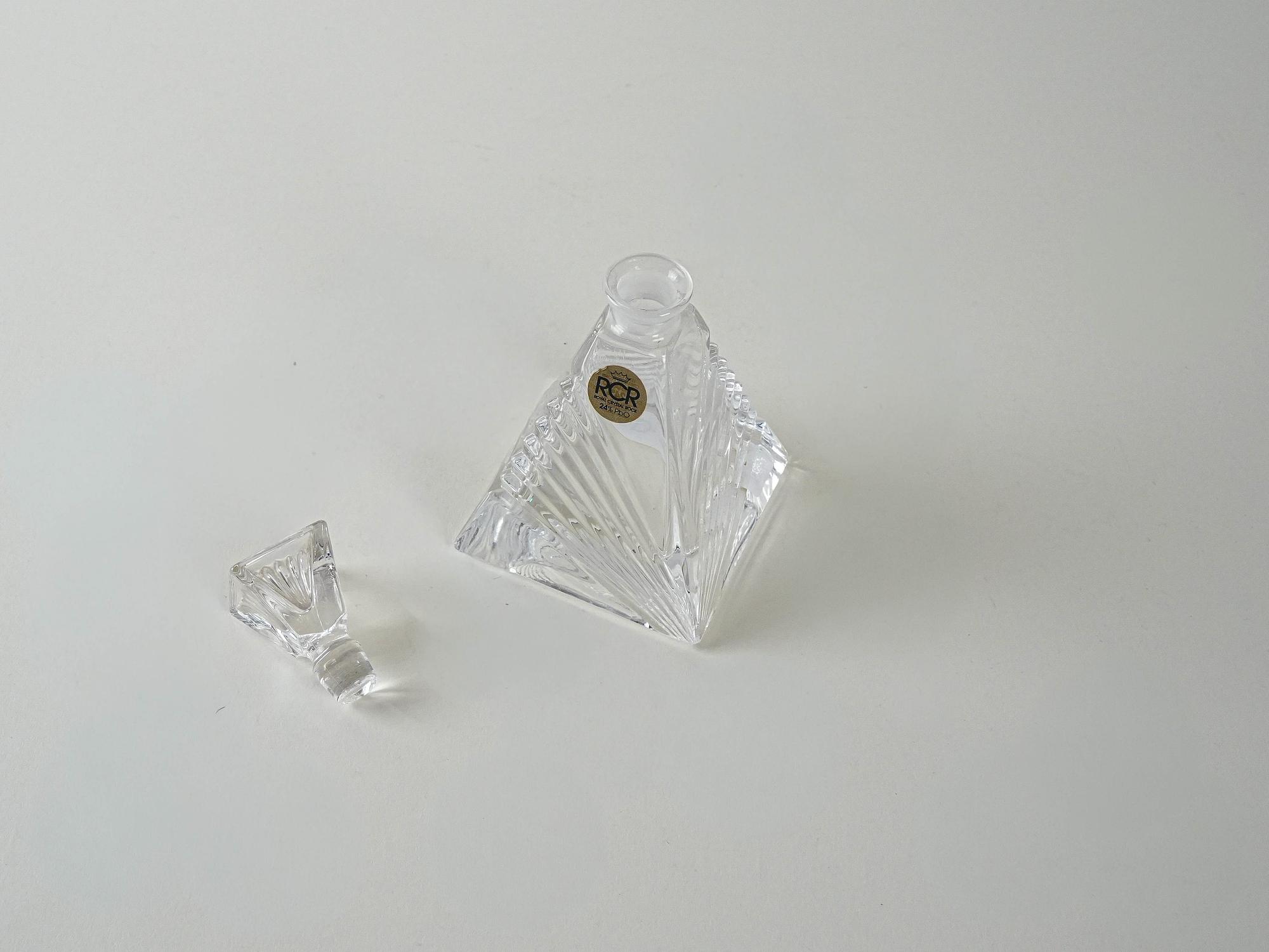 Glaskaraffe Transparent 1970er Jahre 6