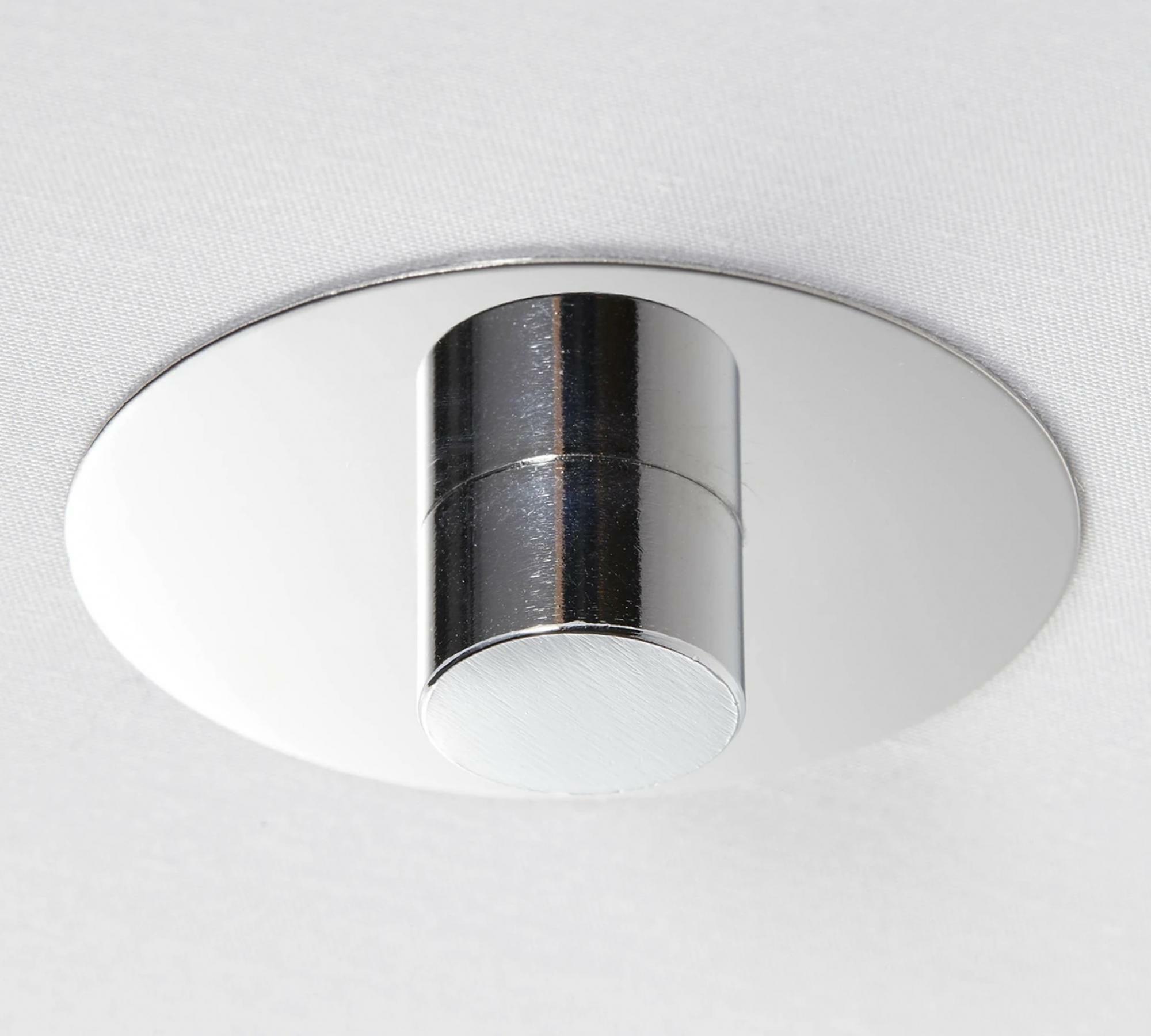 3-flame ceiling light made of mixed fabric 3