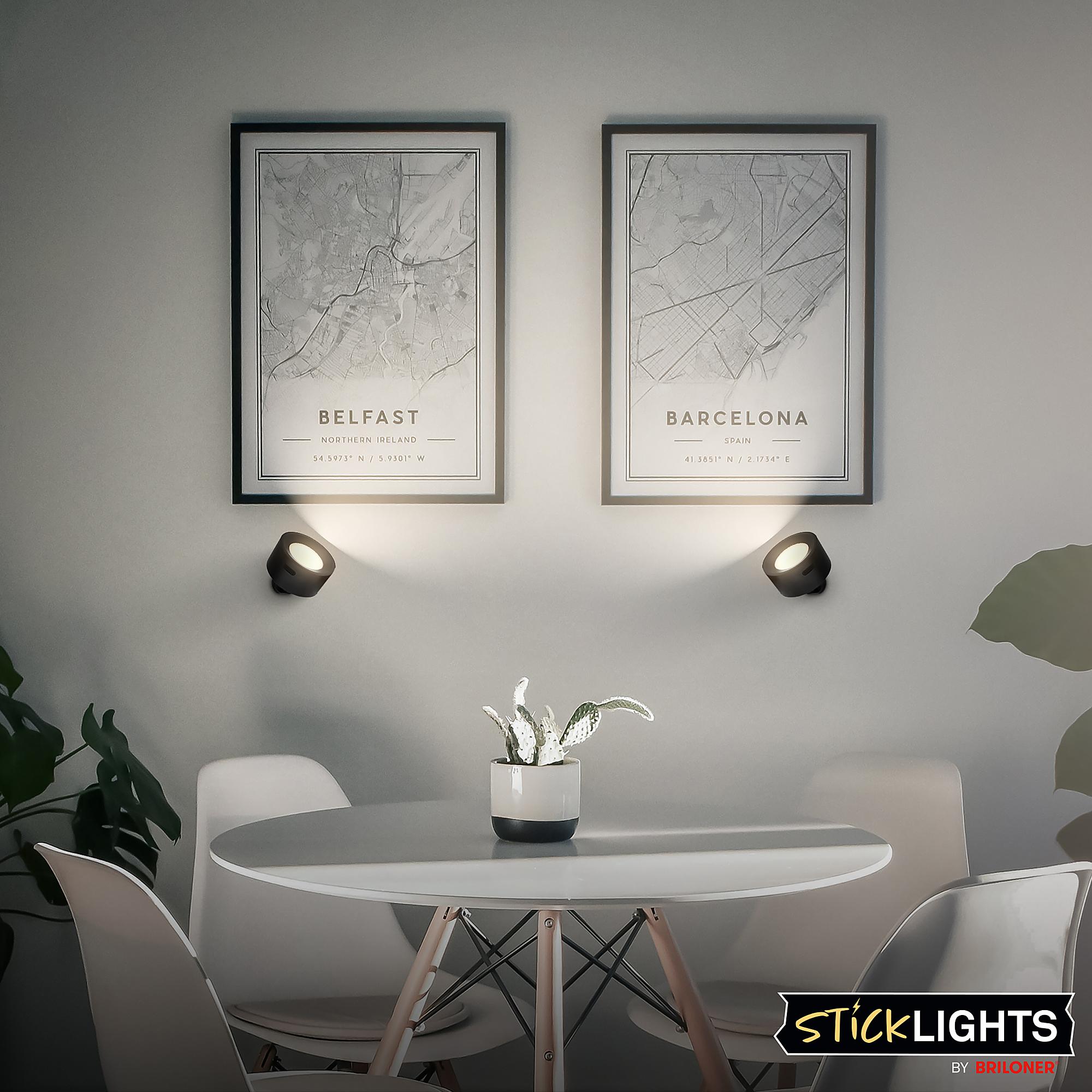 Tari LED-Wandleuchte Dimmbar Schwarz 3