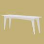 Handcrafted bench ST White 0