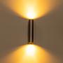 Double Wall Lamp Aluminum Brown 0