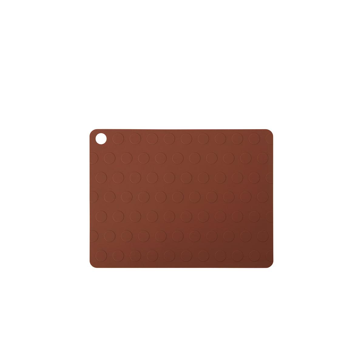 2x Dotto Placemat Silicone Brown 0