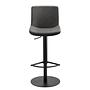 Bar and counter stool myPABLO III Steel Fabric Dark Grey 1