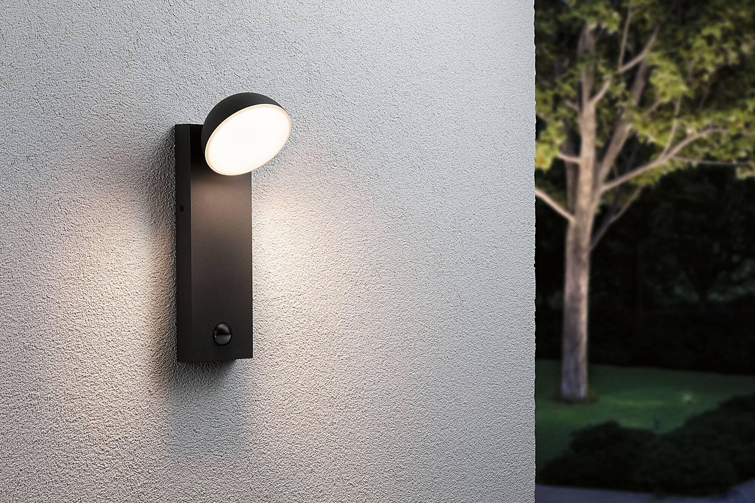 Puka Wandleuchte mit Sensor Aluminium Grau 1-flammig 2