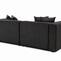 Mora Ecksofa Links Schwarzgrau 6