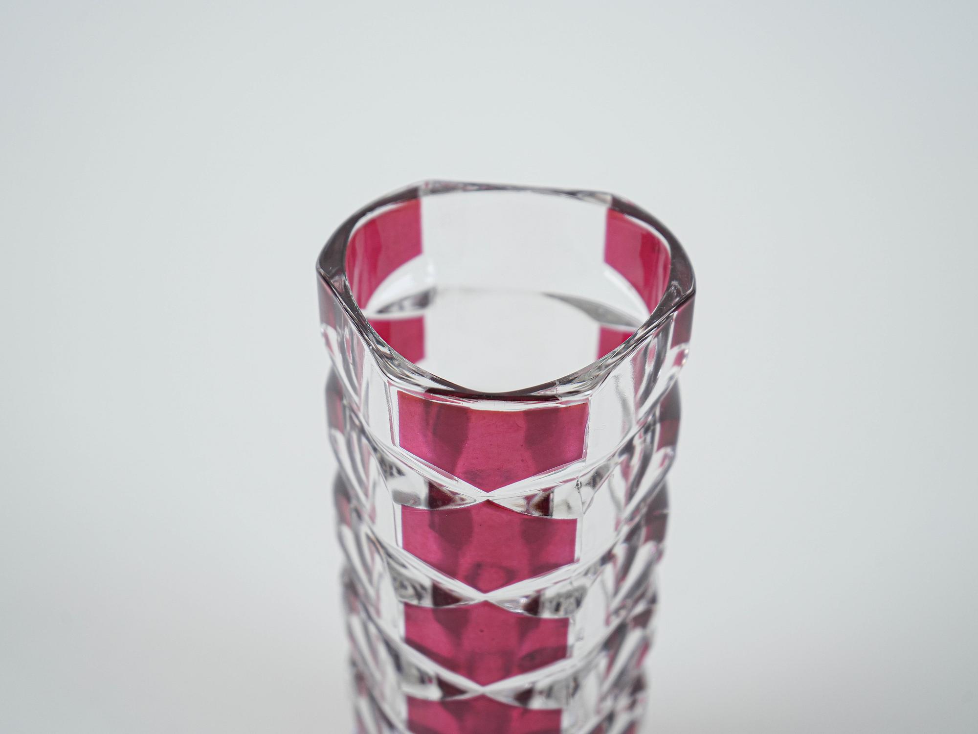Glass Vase Windsor 1970s 5