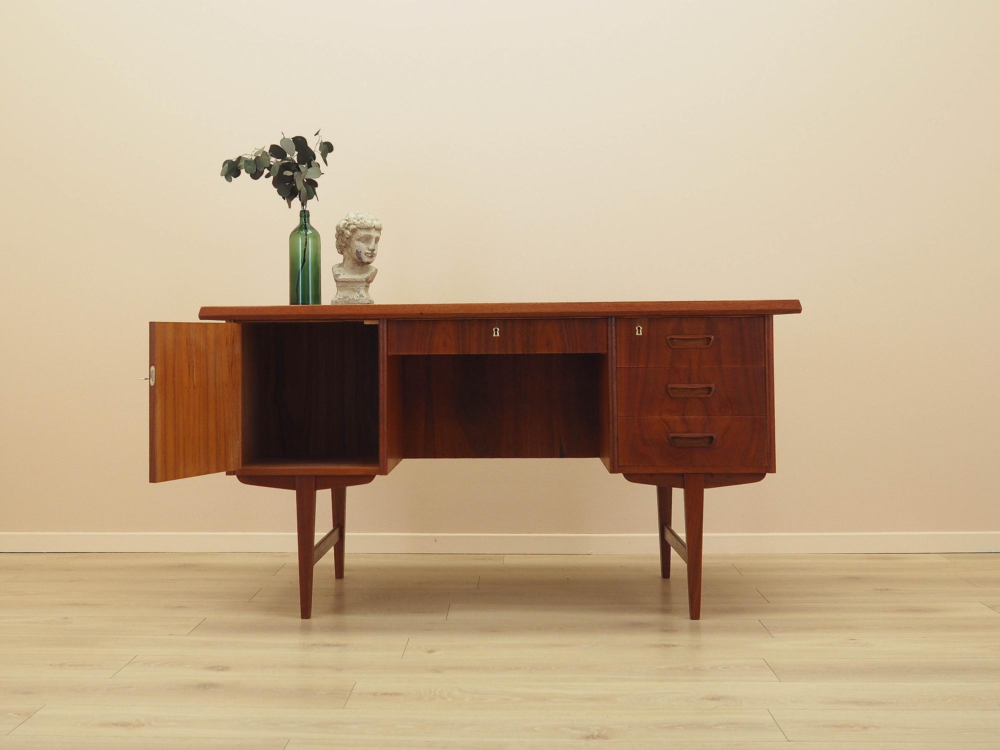 Teak-Schreibtisch 1970er Jahre  2