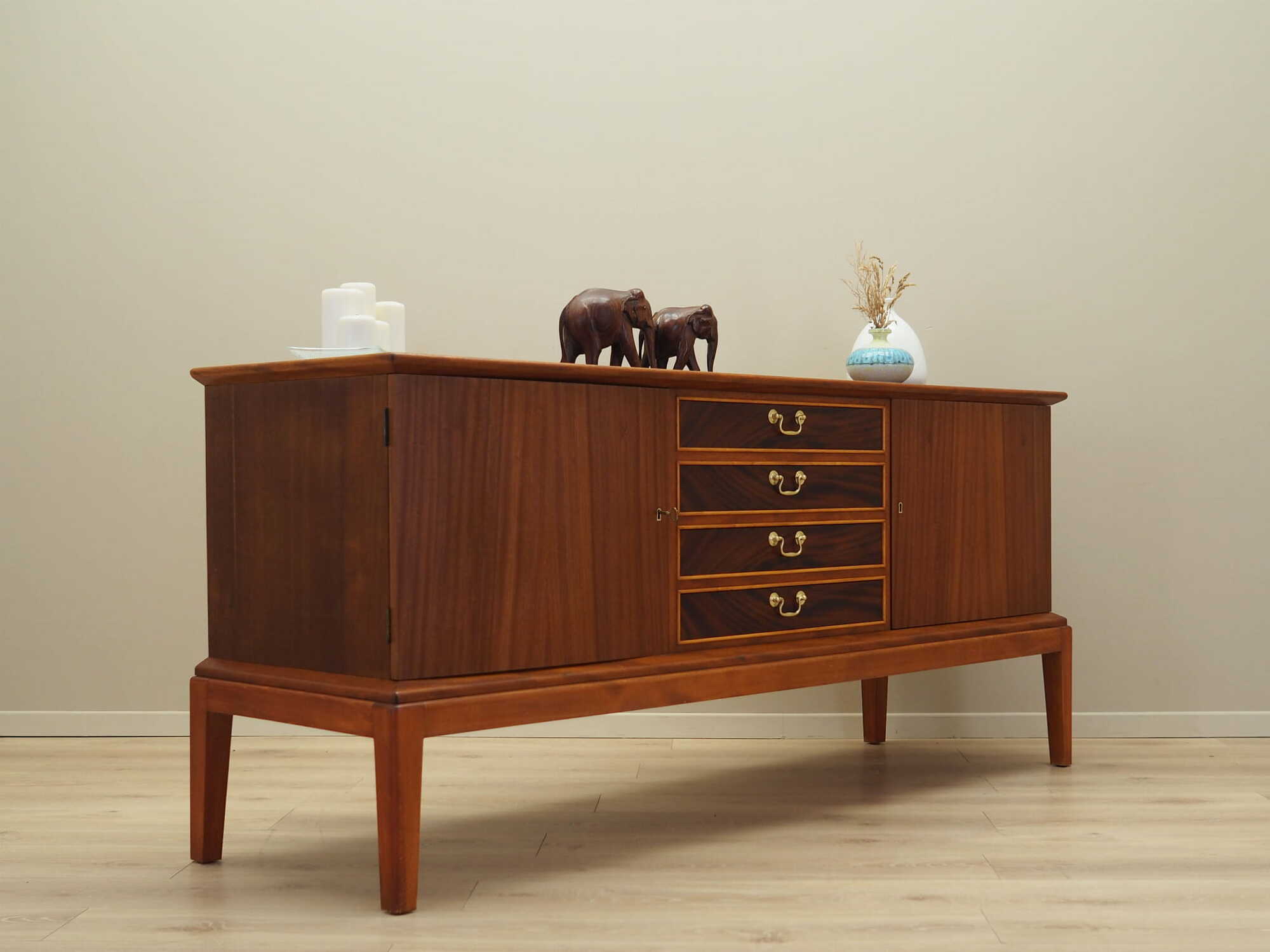 Sideboard Mahagoni Braun 1970er Jahre 5