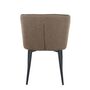 2x Upholstered chair textile taupe 5