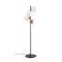 Floor lamp 4 glass spheres Metal Gold 130cm 5