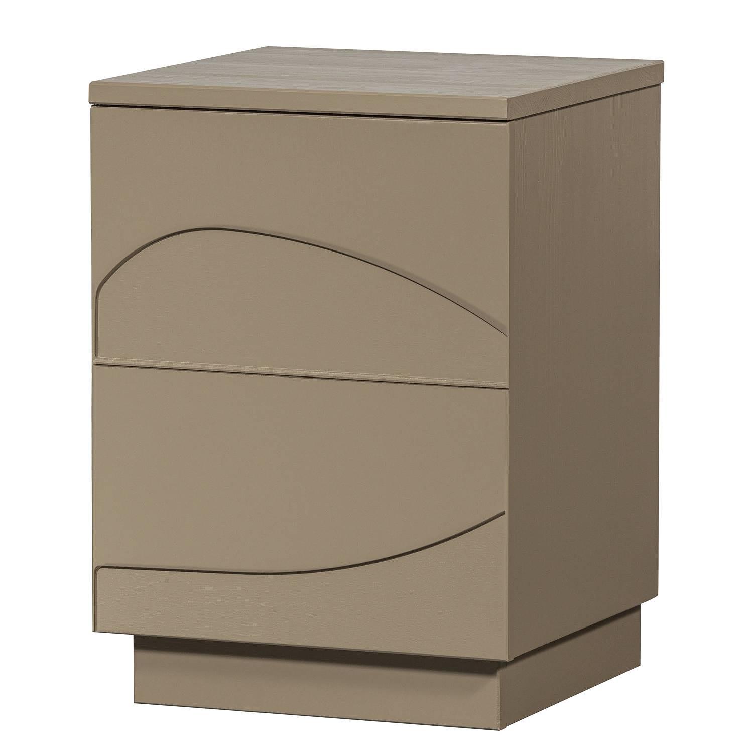 Massive Nachtkommode Tinbal Dunkelbeige 1