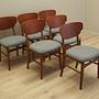 6x Dining chair teak 1970s 2