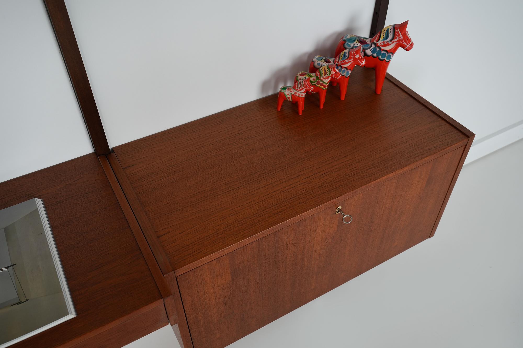 PS System Wandregal Teakholz 9