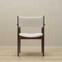 Vintage armchair Teak wood Textile Cream 1960s 4