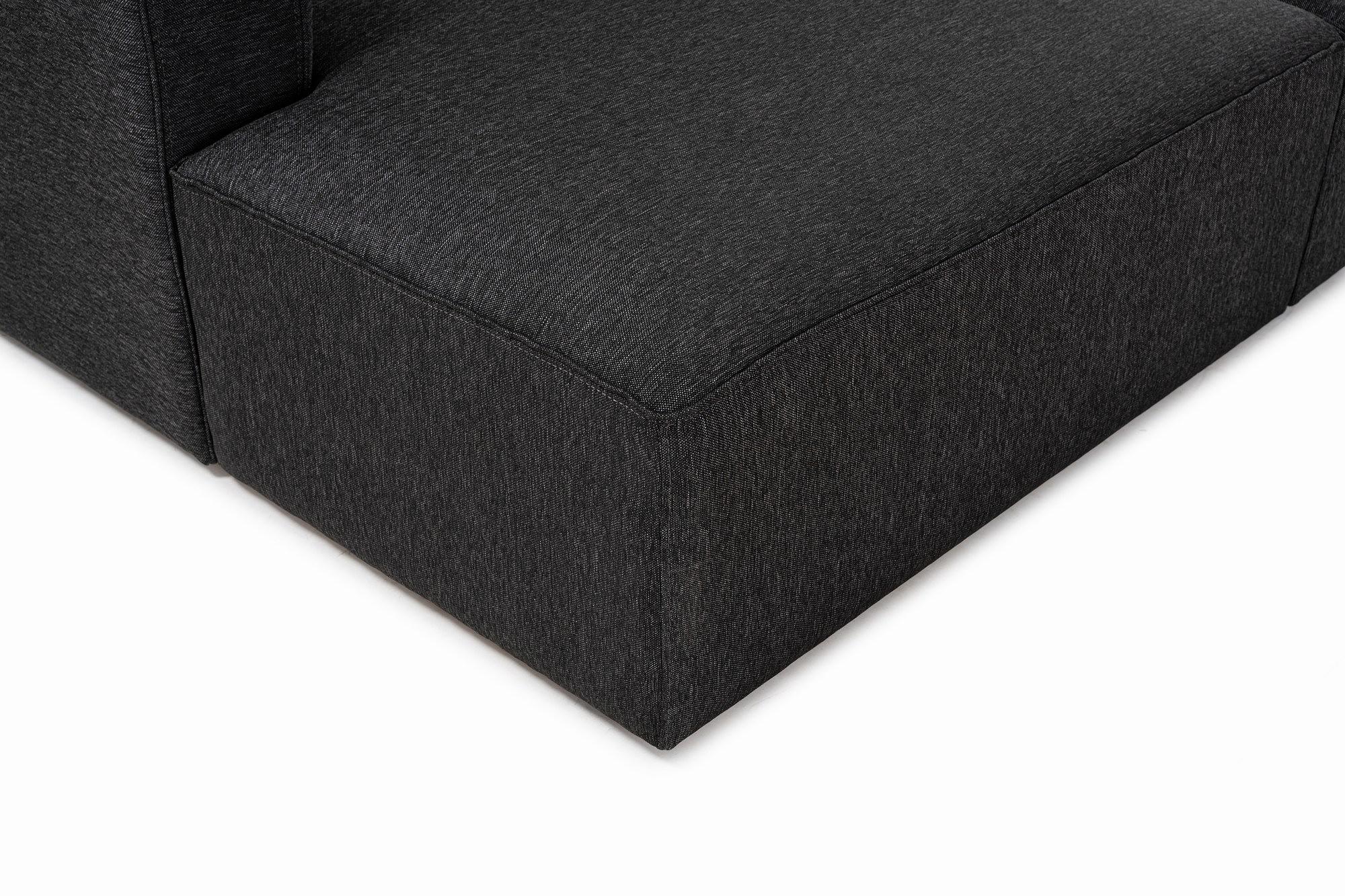 Mora Ecksofa Links Schwarzgrau 7