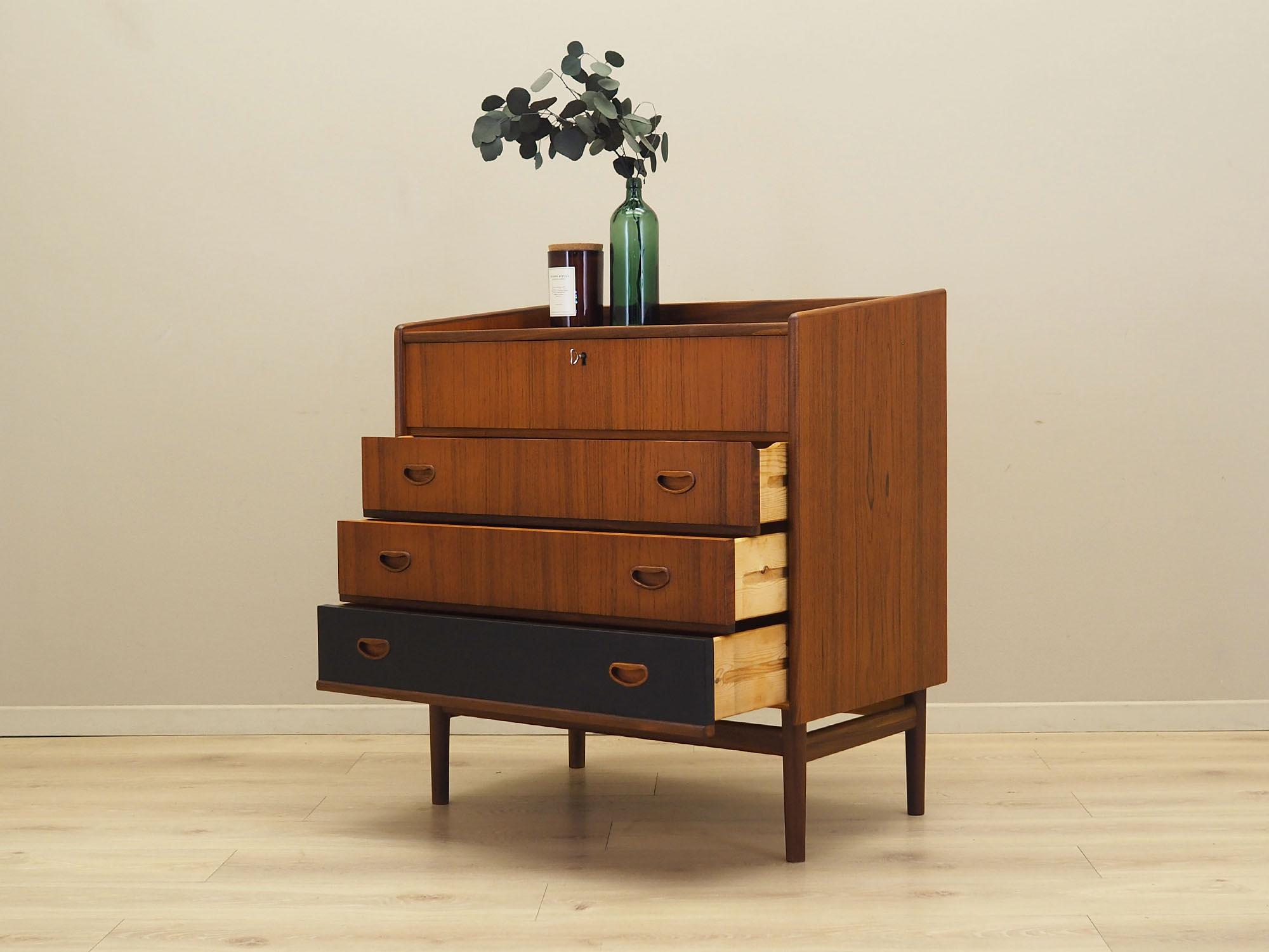 Chest of drawers Teak wood 1970s 4