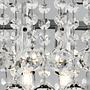 Square Hanna Wall Lamp Steel Crystal Glass 1