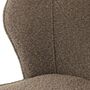 2x Upholstered chair textile taupe 6