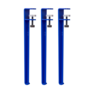 3x Tischbein Stahl Blau 2