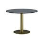 Estelle Dining Table Grey Marble Brass Ø106cm 8