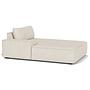 Daphne 1-seater chaise longue Left Moonlight Sand 2