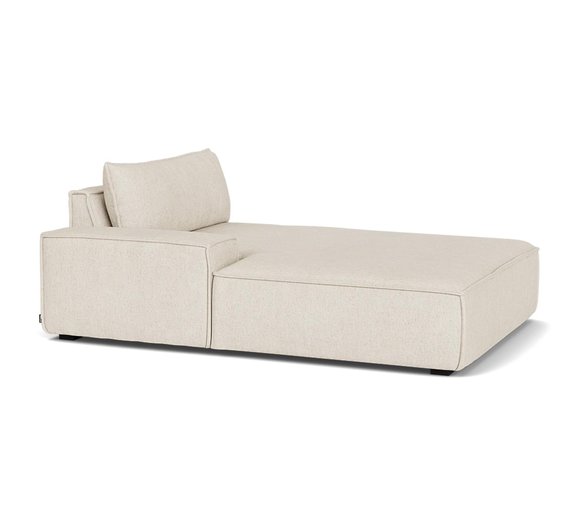 Daphne 1-seater chaise longue Left Moonlight Sand 2