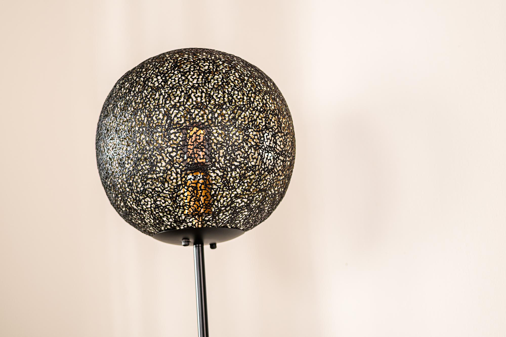 Lampada da terra metallo nero 2