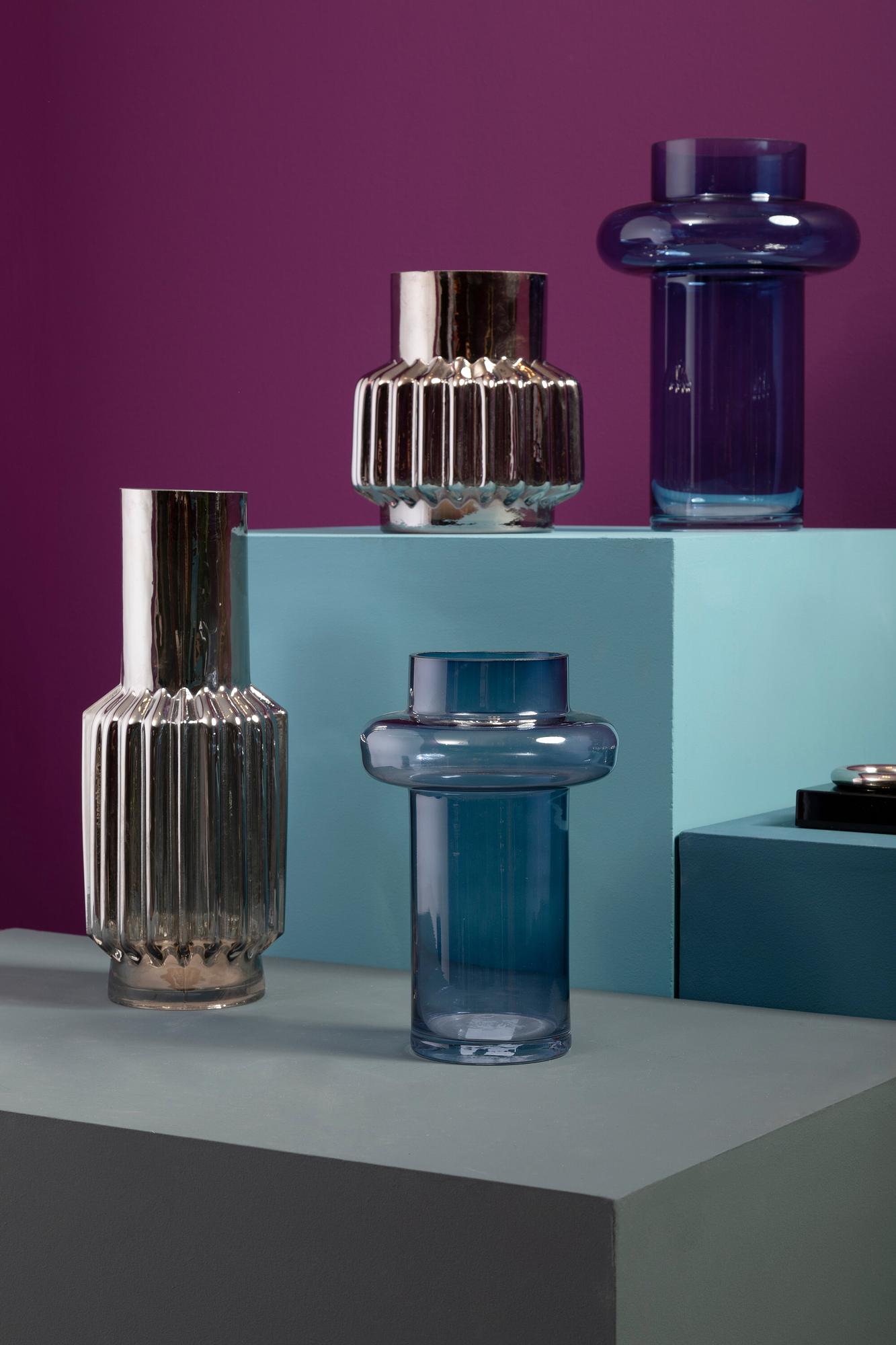 Cabrina Kleine blaue Glasvase
 1